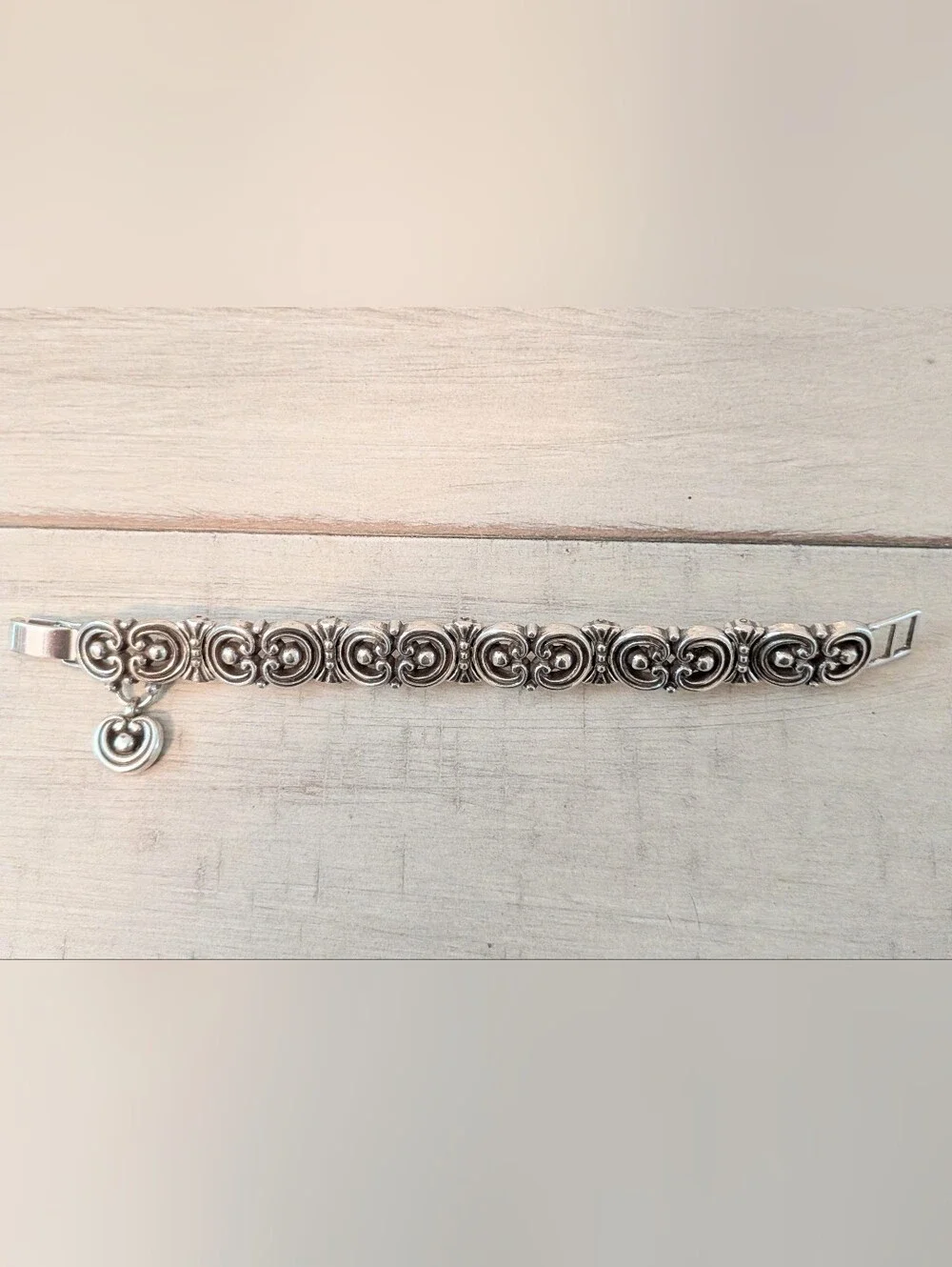 Vintage scrolled link bracelet from Brighton